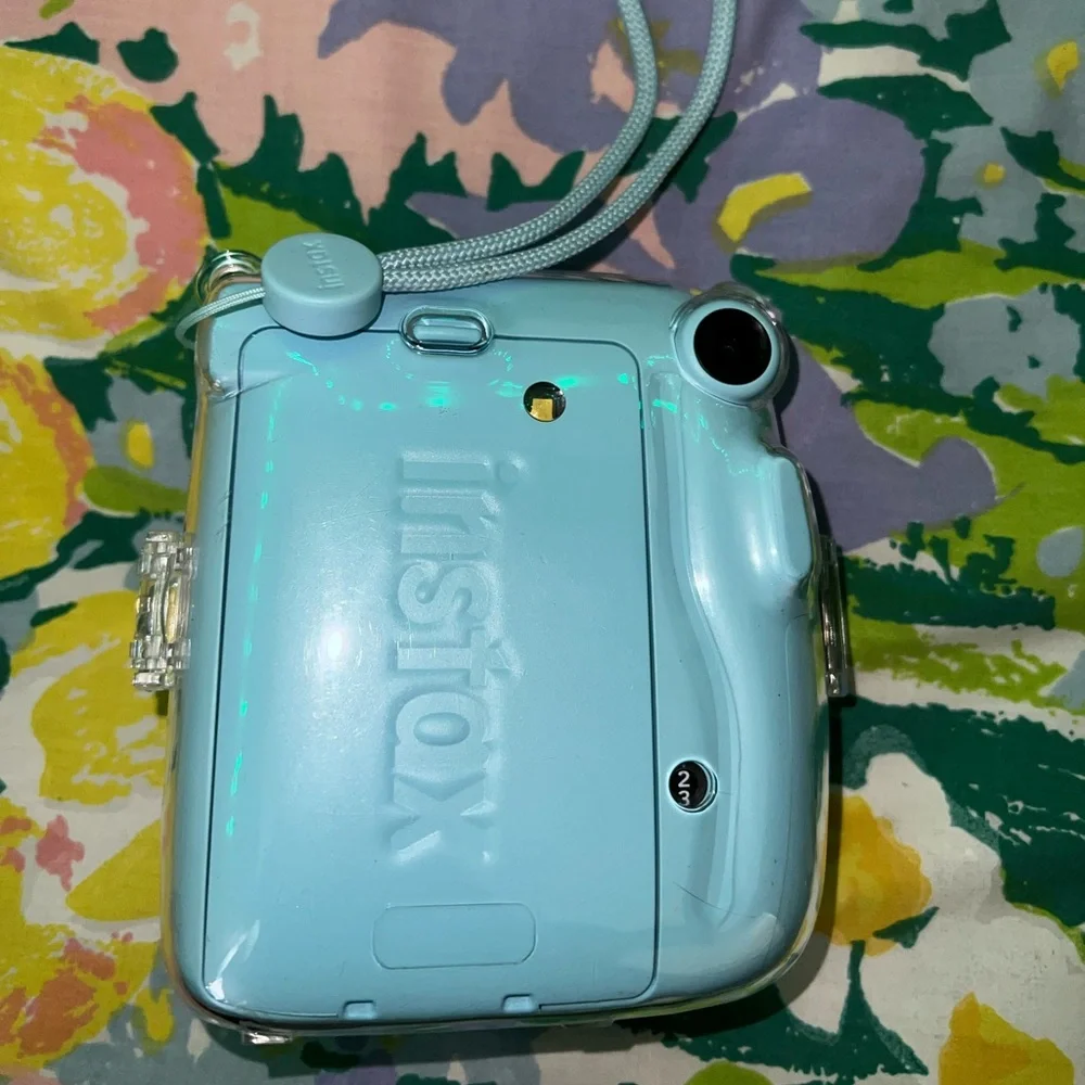 instax mini 11 with clear case